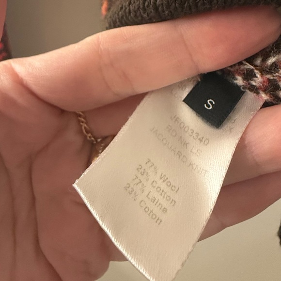 JOSEPH Red Print Crewneck Sweater - Picture 6 of 9